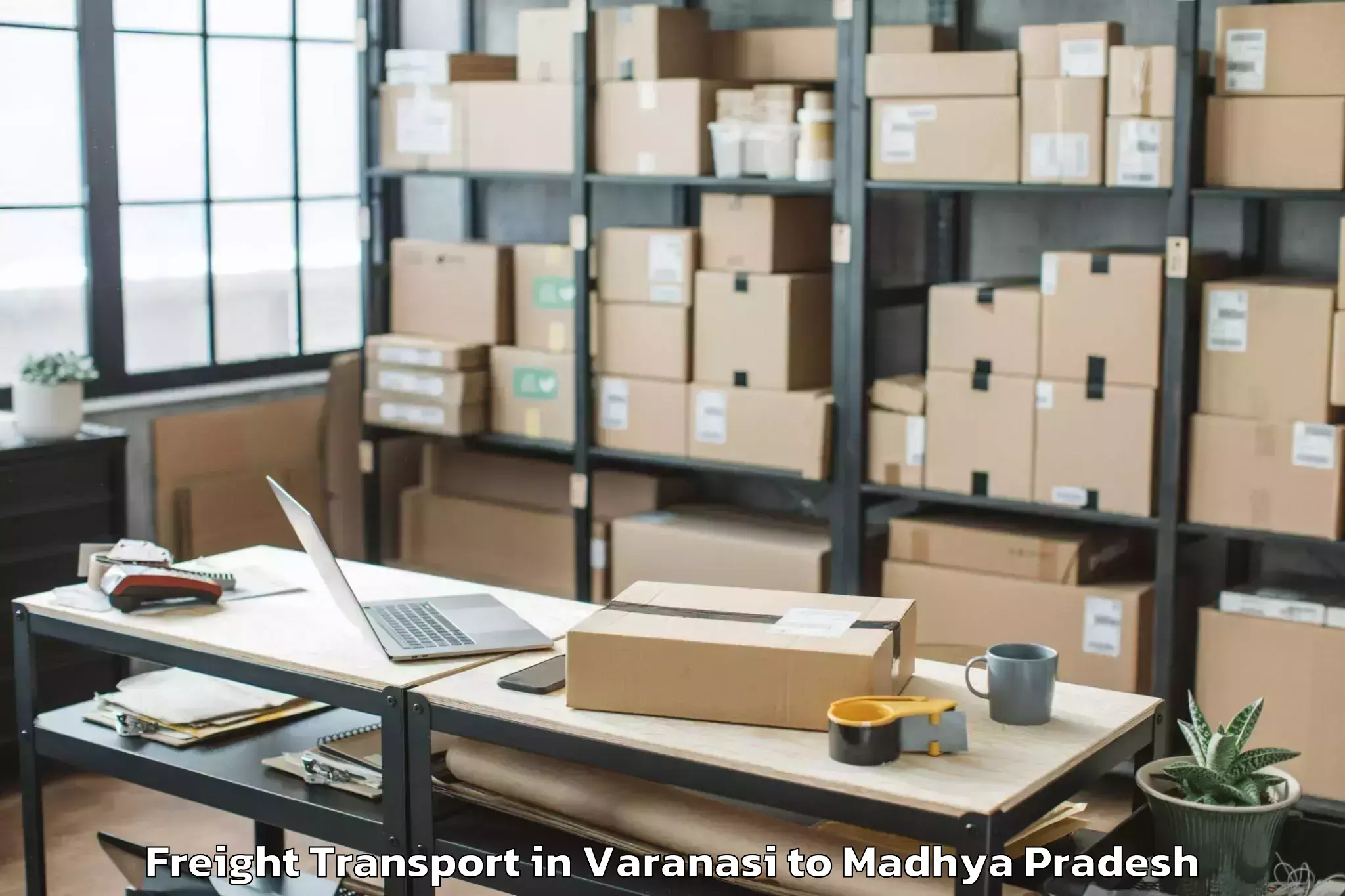 Varanasi to Biaora Freight Transport Booking